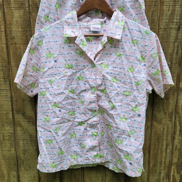 Disney Store Princesses 2 Piece Short Sleeve Short Pajama Set Womens Size M - Picture 2 of 14